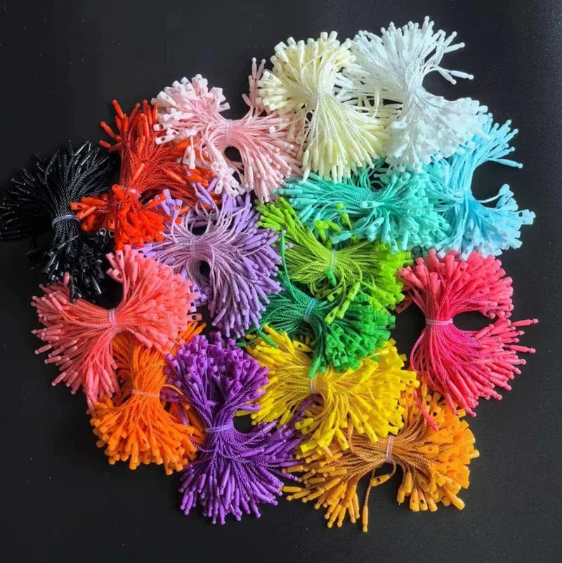 100 Stück Seile für Kleidungsetiketten, 8 cm lange Kordeln, Polyester-Hängetabletten für Kleidersäcke, Etikettenkarten, DIY-Kleidungsetiketten, Zubehör