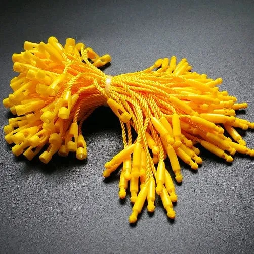 100 Stück Seile für Kleidungsetiketten, 8 cm lange Kordeln, Polyester-Hängetabletten für Kleidersäcke, Etikettenkarten, DIY-Kleidungsetiketten, Zubehör