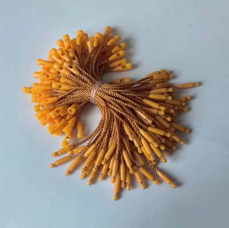 100 Stück Seile für Kleidungsetiketten, 8 cm lange Kordeln, Polyester-Hängetabletten für Kleidersäcke, Etikettenkarten, DIY-Kleidungsetiketten, Zubehör