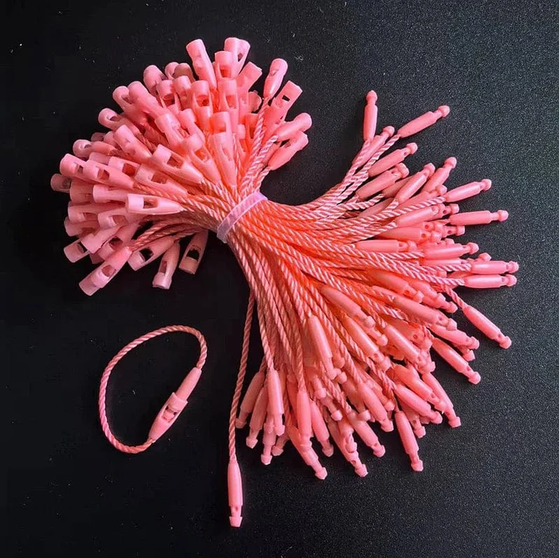 100 Stück Seile für Kleidungsetiketten, 8 cm lange Kordeln, Polyester-Hängetabletten für Kleidersäcke, Etikettenkarten, DIY-Kleidungsetiketten, Zubehör