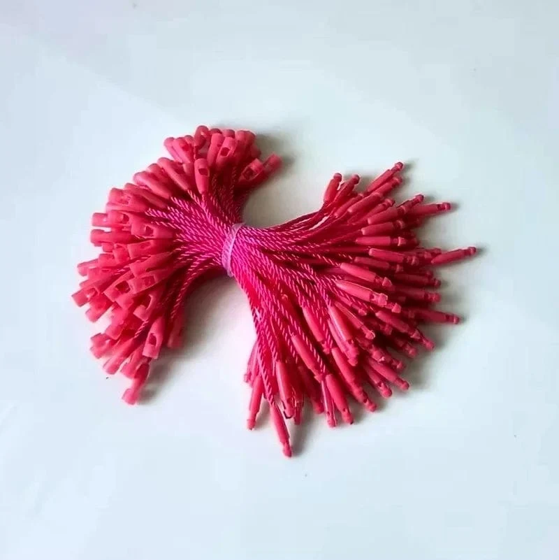 100 Stück Seile für Kleidungsetiketten, 8 cm lange Kordeln, Polyester-Hängetabletten für Kleidersäcke, Etikettenkarten, DIY-Kleidungsetiketten, Zubehör