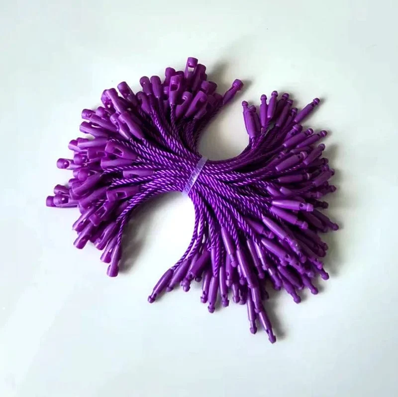 100 Stück Seile für Kleidungsetiketten, 8 cm lange Kordeln, Polyester-Hängetabletten für Kleidersäcke, Etikettenkarten, DIY-Kleidungsetiketten, Zubehör
