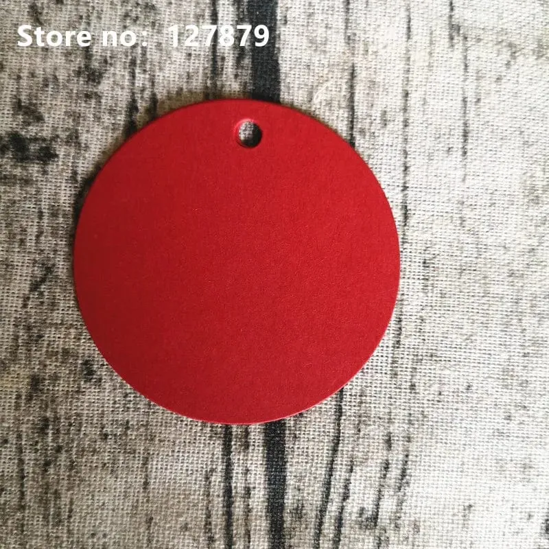 100 Stück Kraftpapieranhänger in verschiedenen Größen, rund, für Gepäck, Hochzeitseinladungskarten, blanko, Geschenk, Preisanhänger, Weihnachtsdeko