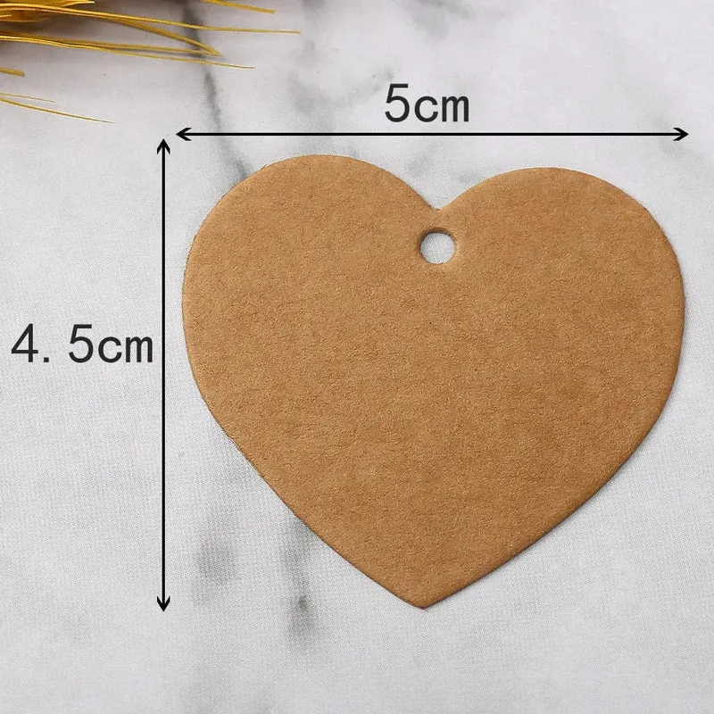 50 Stück 5 cm Herzform Papieranhänger Rot Liebe Etiketten Kleidungsstück Schuhe Kleidung Verpackung Etiketten Hängeetiketten DIY Handwerk Geschenktaschen Zubehör