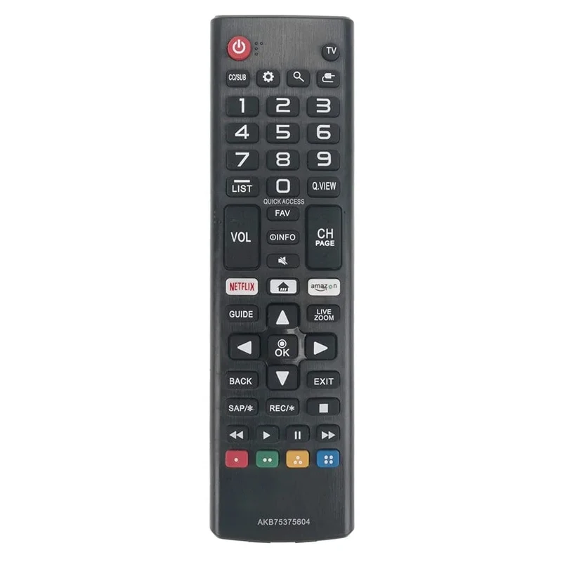 Hochwertige ABS-Fernbedienung AKB75375604 für LG SMART TV 433 MHz