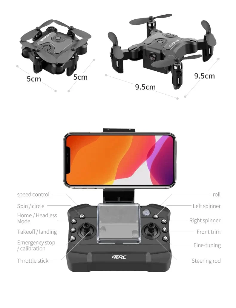 Xiaomi V2 Mini Drohne Professionelle HD Kamera 5G Wifi FPV Luftdruck Höhe Halten Faltbare Quadcopter RC Drohne Spielzeug Neue UAV