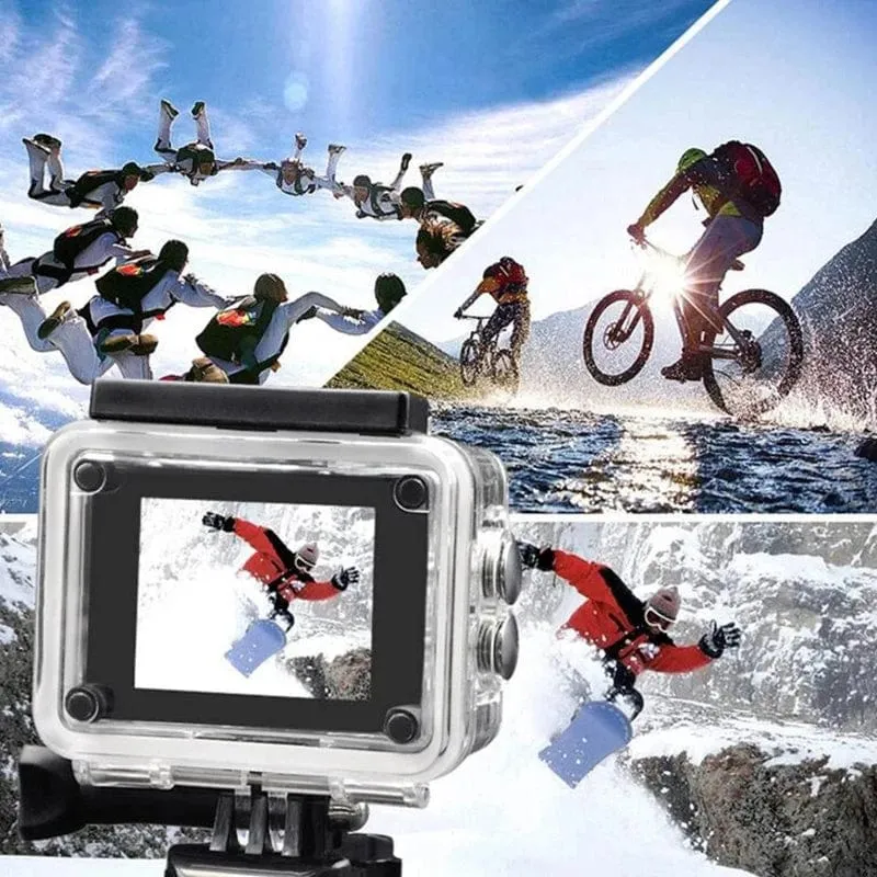 4K Action Kamera 1080P/30FPS WiFi 2.0" 170D Unterwasser Wasserdichte Helm Video Aufnahme Kamera Sport Kameras Outdoor Mini Cam