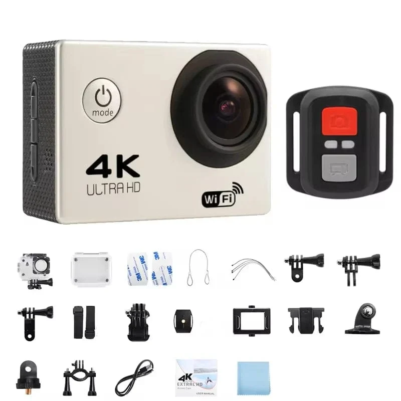 4K Action Kamera 1080P/30FPS WiFi 2.0" 170D Unterwasser Wasserdichte Helm Video Aufnahme Kamera Sport Kameras Outdoor Mini Cam
