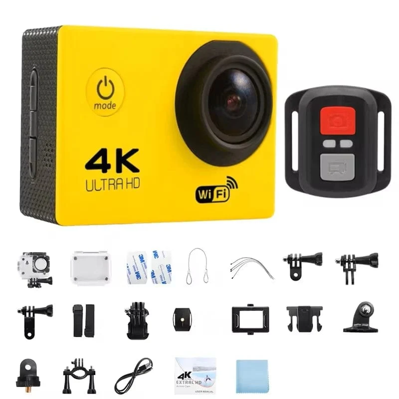 4K Action Kamera 1080P/30FPS WiFi 2.0" 170D Unterwasser Wasserdichte Helm Video Aufnahme Kamera Sport Kameras Outdoor Mini Cam