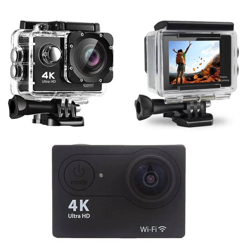 4K Action Kamera 1080P/30FPS WiFi 2.0" 170D Unterwasser Wasserdichte Helm Video Aufnahme Kamera Sport Kameras Outdoor Mini Cam