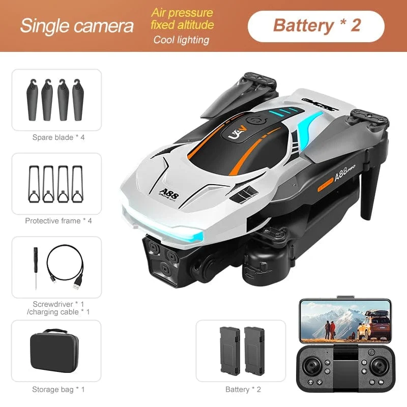 Xiaomi A88Pro Kameradrohne Professionelle 8K Doppelkamera 5G GPS-Positionierung Hindernisvermeidung Optischer Fluss RC ﻿Brushless 10000M