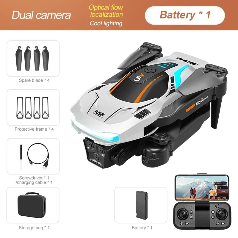 Xiaomi A88Pro Kameradrohne Professionelle 8K Doppelkamera 5G GPS-Positionierung Hindernisvermeidung Optischer Fluss RC ﻿Brushless 10000M