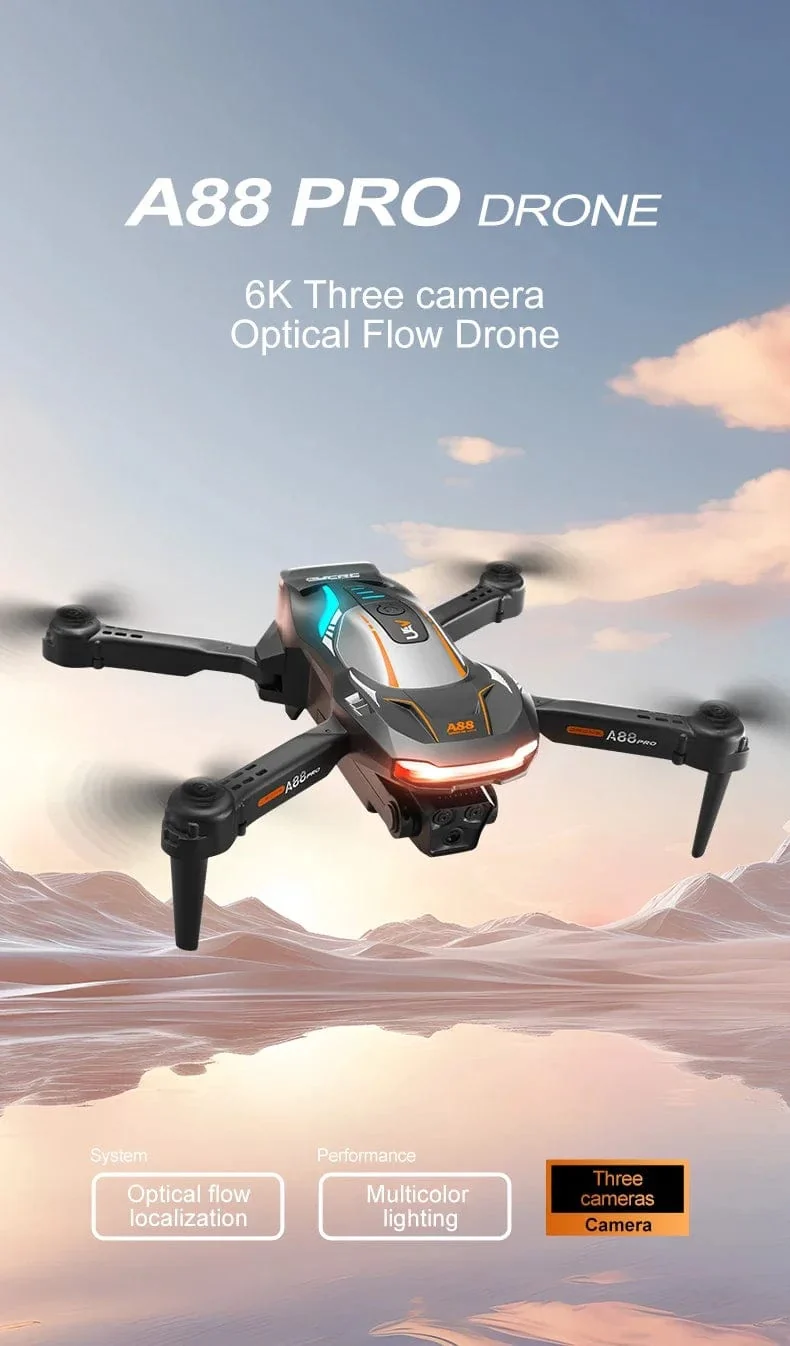 Xiaomi A88Pro Kameradrohne Professionelle 8K Doppelkamera 5G GPS-Positionierung Hindernisvermeidung Optischer Fluss RC ﻿Brushless 10000M