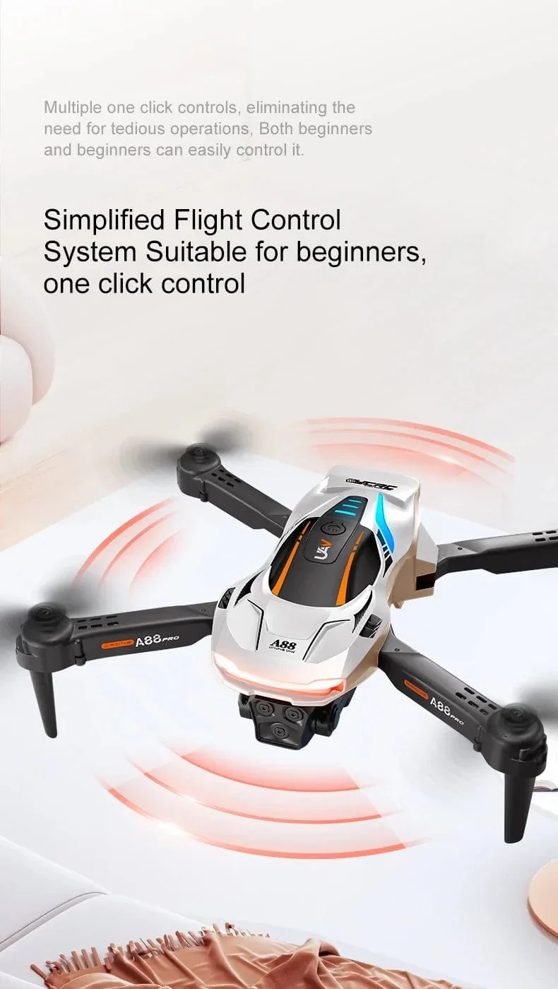 Xiaomi A88Pro Kameradrohne Professionelle 8K Doppelkamera 5G GPS-Positionierung Hindernisvermeidung Optischer Fluss RC ﻿Brushless 10000M