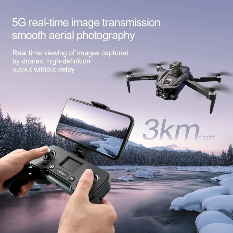 Für Xiaomi V168 MAX PRO Drohne GPS 8K HD Kamera 5G WIFI FPV Bürstenloser RC Quadcopter Hindernisvermeidung Automatische Rückkehr für Spielzeug