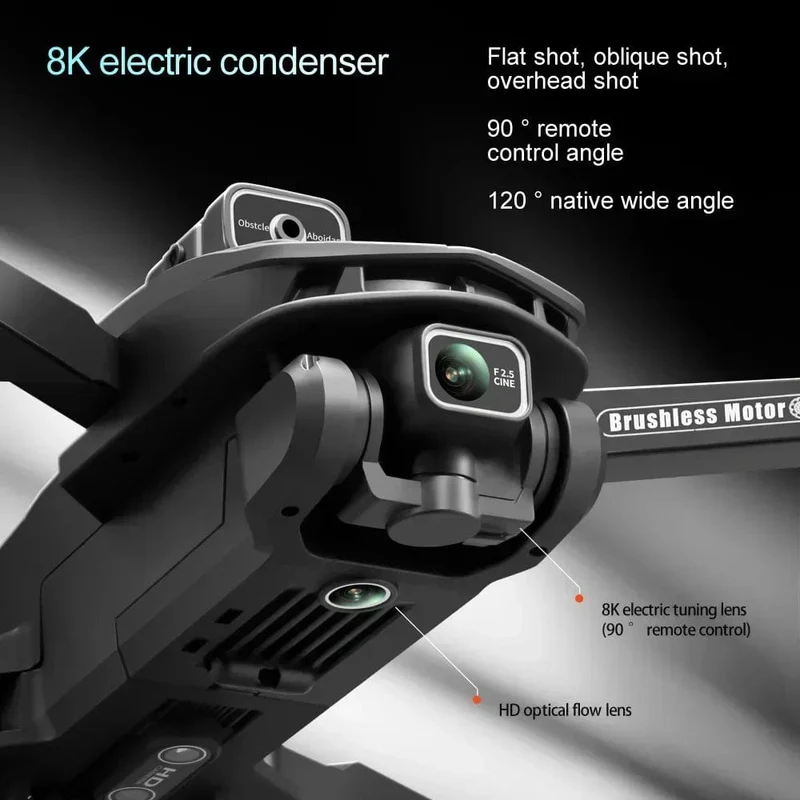 Für Xiaomi V168 MAX PRO Drohne GPS 8K HD Kamera 5G WIFI FPV Bürstenloser RC Quadcopter Hindernisvermeidung Automatische Rückkehr für Spielzeug