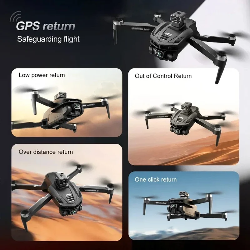 Für Xiaomi V168 MAX PRO Drohne GPS 8K HD Kamera 5G WIFI FPV Bürstenloser RC Quadcopter Hindernisvermeidung Automatische Rückkehr für Spielzeug