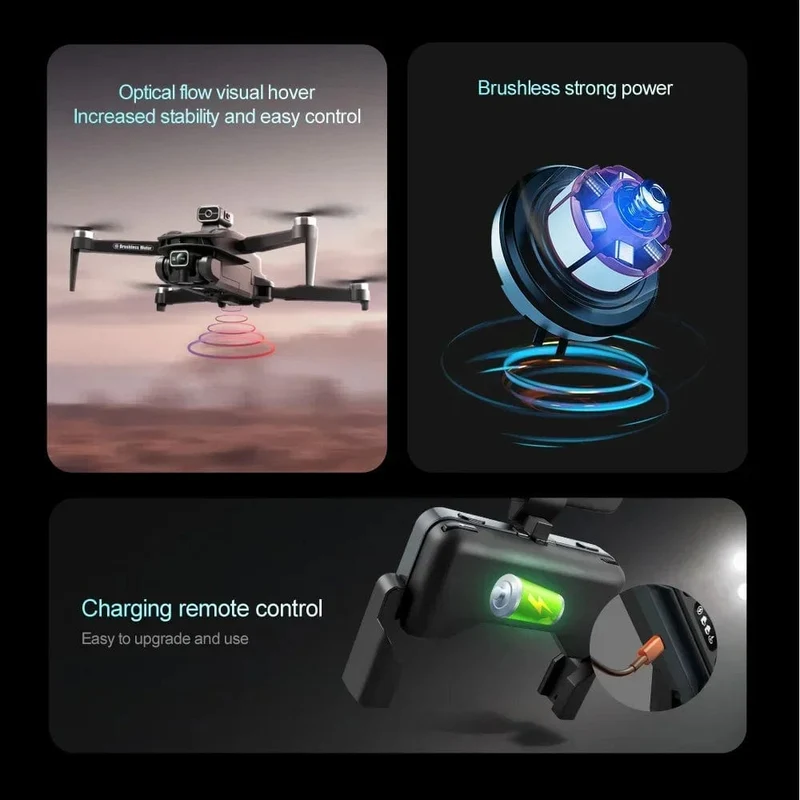 Für Xiaomi V168 MAX PRO Drohne GPS 8K HD Kamera 5G WIFI FPV Bürstenloser RC Quadcopter Hindernisvermeidung Automatische Rückkehr für Spielzeug