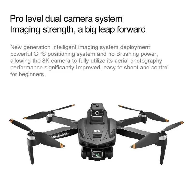 Für Xiaomi V168 MAX PRO Drohne GPS 8K HD Kamera 5G WIFI FPV Bürstenloser RC Quadcopter Hindernisvermeidung Automatische Rückkehr für Spielzeug