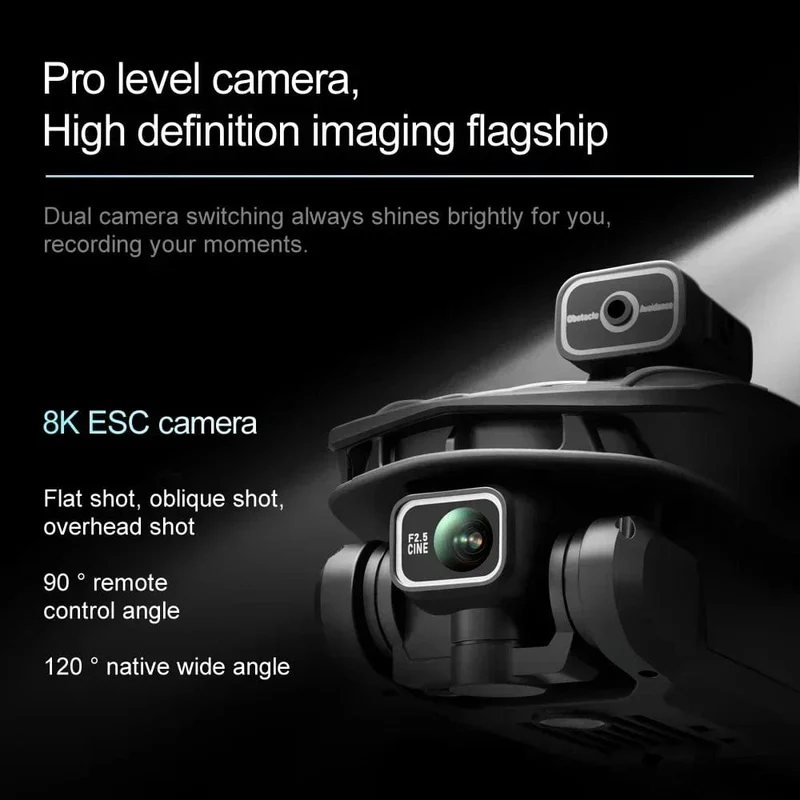 Für Xiaomi V168 MAX PRO Drohne GPS 8K HD Kamera 5G WIFI FPV Bürstenloser RC Quadcopter Hindernisvermeidung Automatische Rückkehr für Spielzeug