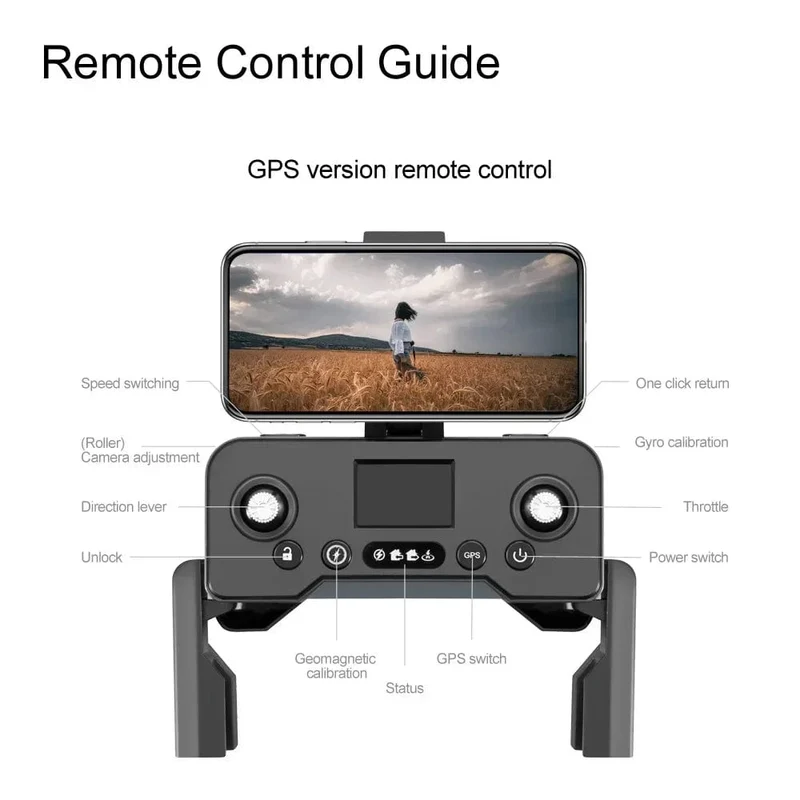 Für Xiaomi V168 MAX PRO Drohne GPS 8K HD Kamera 5G WIFI FPV Bürstenloser RC Quadcopter Hindernisvermeidung Automatische Rückkehr für Spielzeug