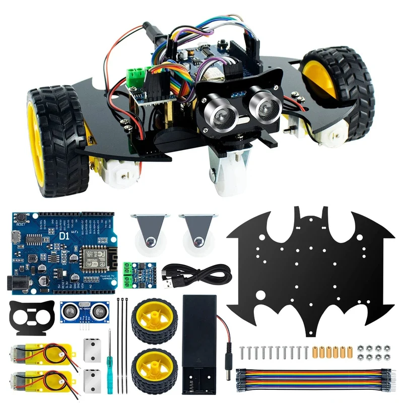 LAFVIN 2WD Smart Roboter Auto Chassis Kit für Arduino Projekt DIY Elektronische Pädagogische Automatisierung Roboter Auto