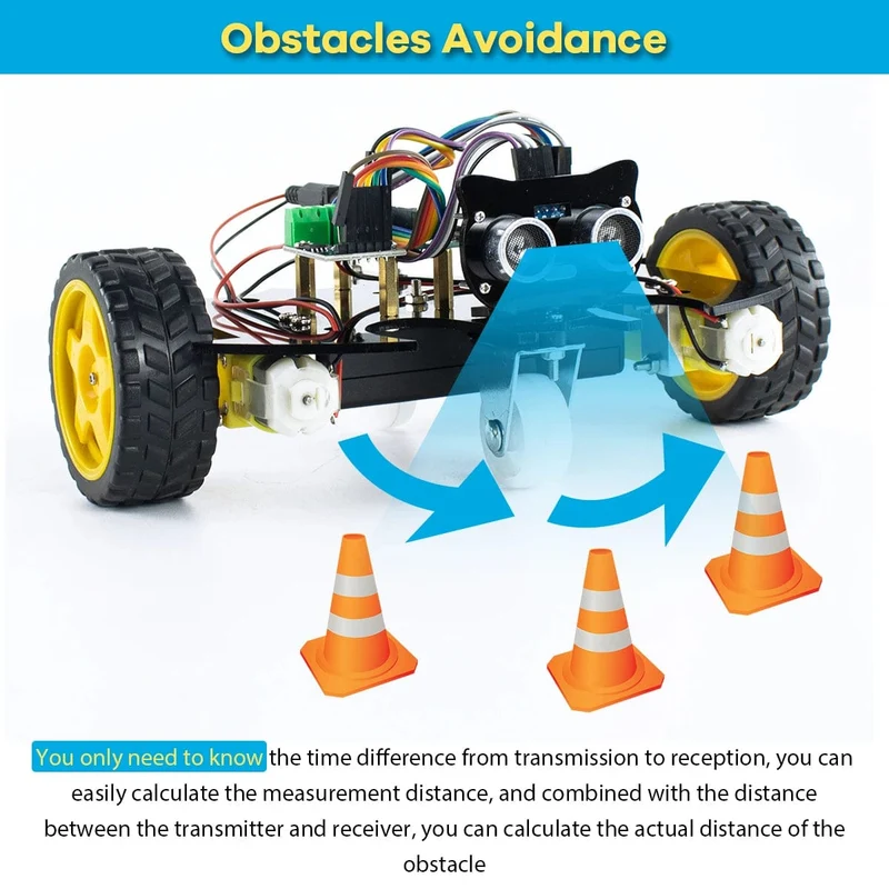 LAFVIN 2WD Smart Roboter Auto Chassis Kit für Arduino Projekt DIY Elektronische Pädagogische Automatisierung Roboter Auto