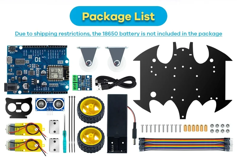 LAFVIN 2WD Smart Roboter Auto Chassis Kit für Arduino Projekt DIY Elektronische Pädagogische Automatisierung Roboter Auto