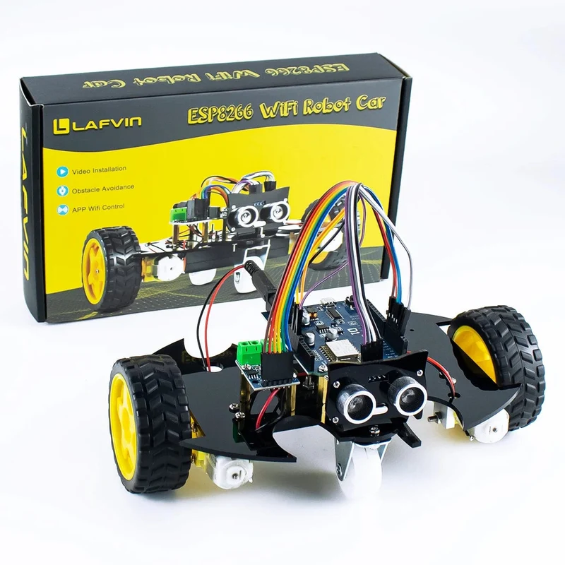 LAFVIN 2WD Smart Roboter Auto Chassis Kit für Arduino Projekt DIY Elektronische Pädagogische Automatisierung Roboter Auto