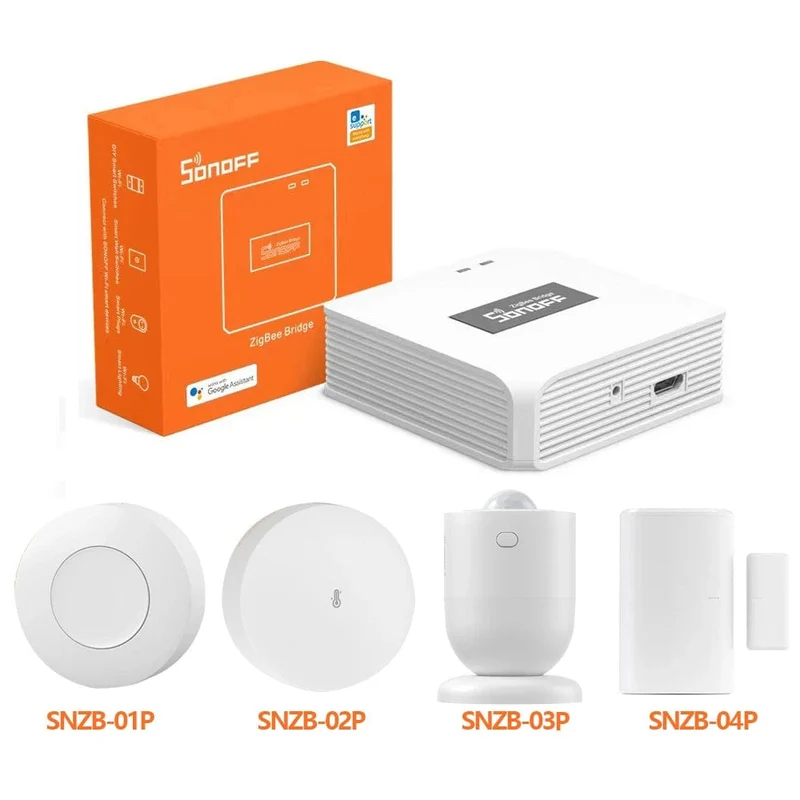 SONOFF Zigbee Bridge / Funkschalter / Temperatur-/Feuchtigkeitssensor / Bewegungssensor / Funk-Tür-/Fenstersensor / ZBMINIL2-Automatisierungskits