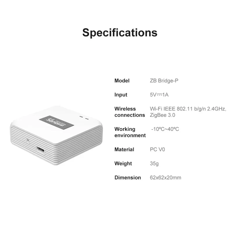 SONOFF Zigbee Bridge / Funkschalter / Temperatur-/Feuchtigkeitssensor / Bewegungssensor / Funk-Tür-/Fenstersensor / ZBMINIL2-Automatisierungskits