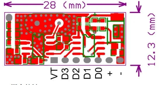 GERMA RF 433 MHz Sender 4-Tasten-Fernbedienung + Empfängermodul Feste EV1527-Dekodierung 4-Kanal-Ausgang mit Lern-DIY-Kit