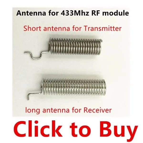 GERMA RF 433 MHz Sender 4-Tasten-Fernbedienung + Empfängermodul Feste EV1527-Dekodierung 4-Kanal-Ausgang mit Lern-DIY-Kit