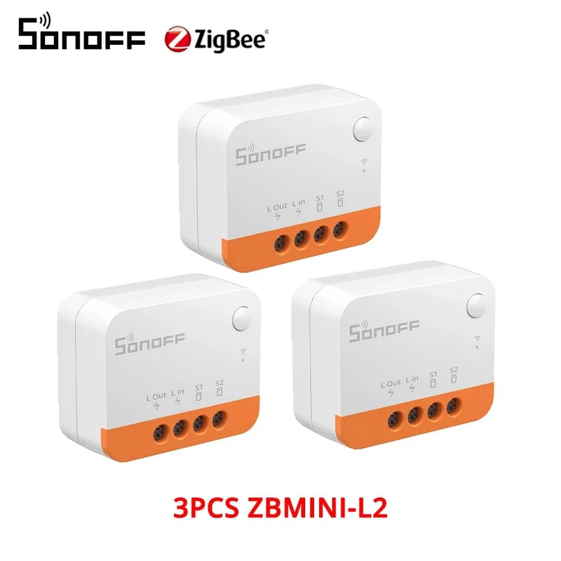 1/3/5PCS Itead SONOFF ZBMINI-L2 Zigbee DIY Smart Switch Modul Kein Neutralleiter erforderlich 2-Wege-Steuerung für Smart Home Automation