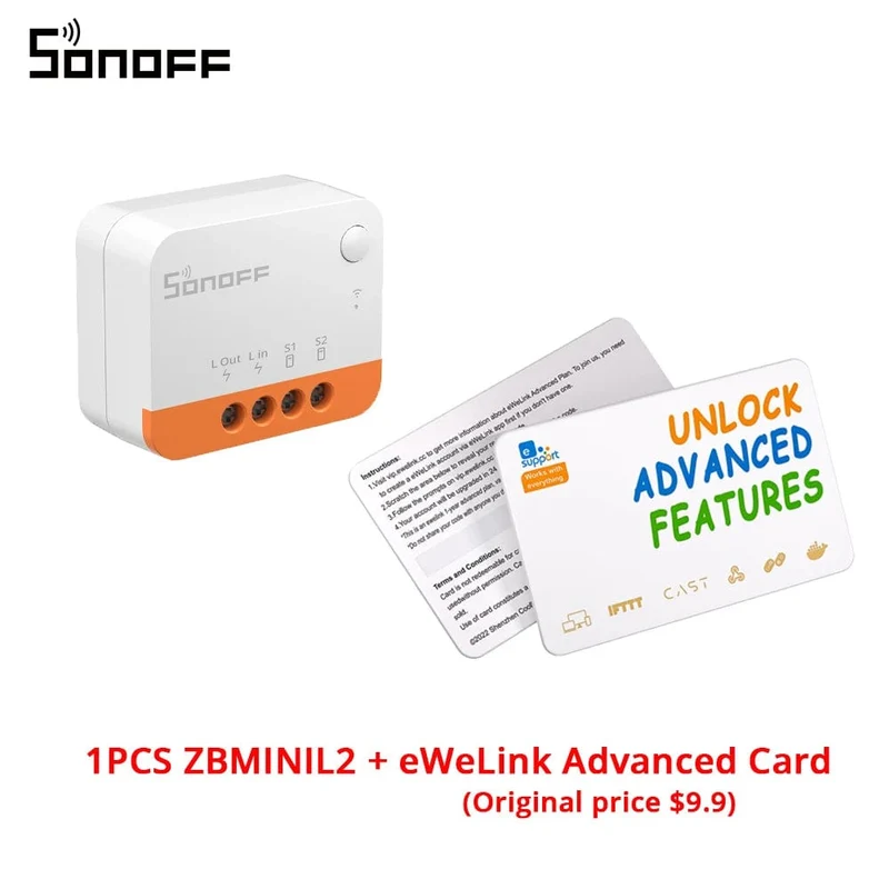 1/3/5PCS Itead SONOFF ZBMINI-L2 Zigbee DIY Smart Switch Modul Kein Neutralleiter erforderlich 2-Wege-Steuerung für Smart Home Automation