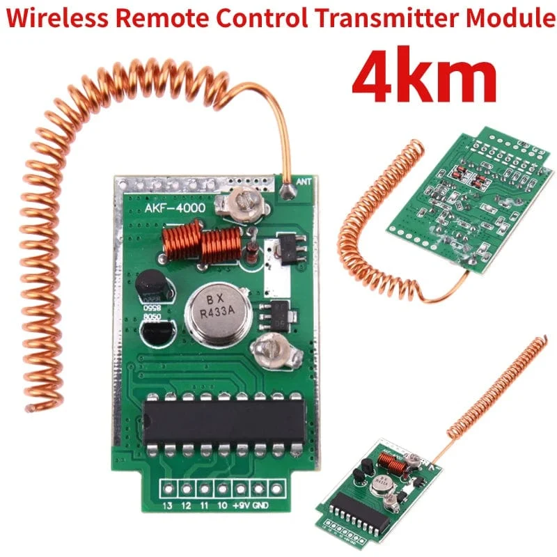 4 km Drahtlose Fernbedienung Sender Modul Kit Große Power RF 433Mhz Entfernung 4000 Meter Sender für Arduino ARM Starten