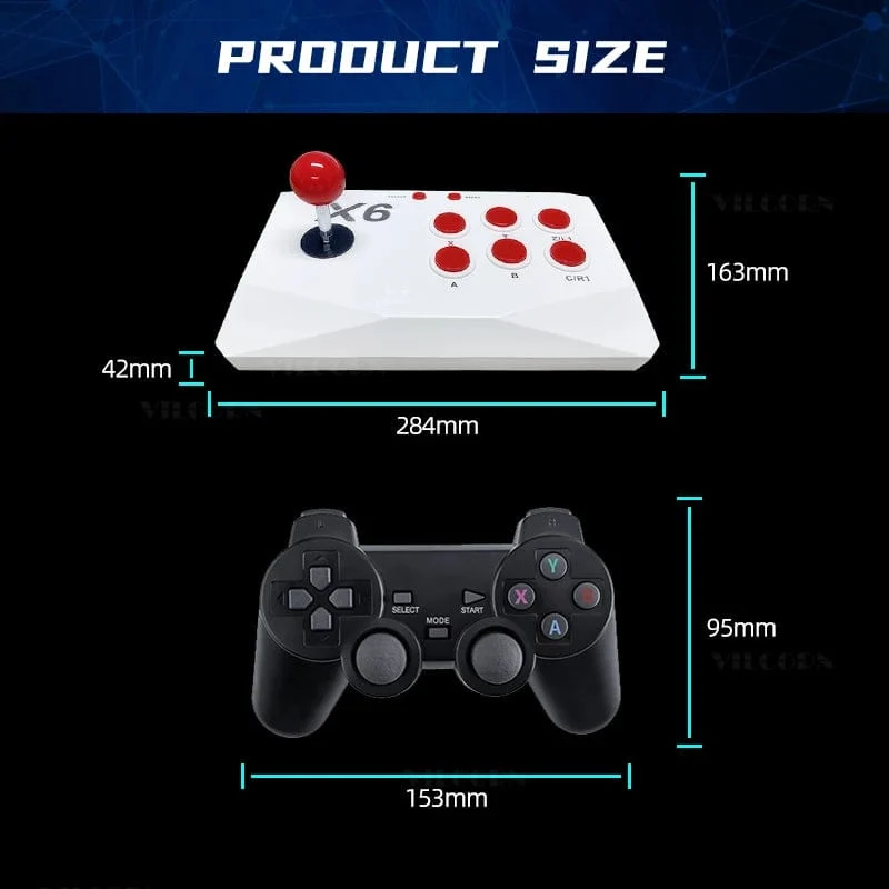 2024 aktualisierte 4K Game Stick Retro-Videospielkonsole für PS1/GBA/MD/Dendy 15 + Emulator unterstützt Bildschirmprojektion