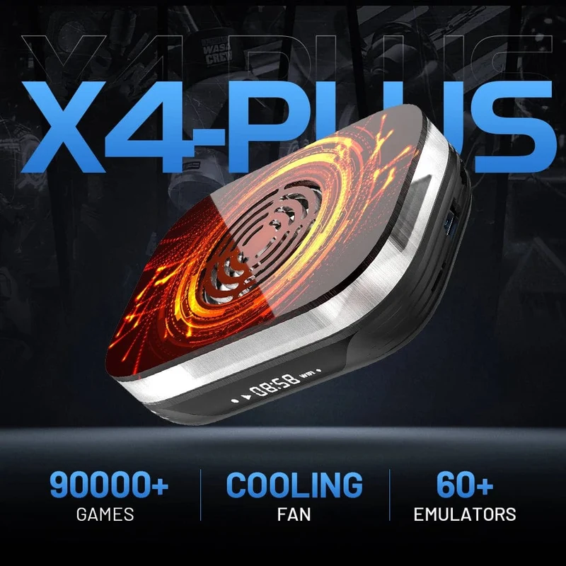 KINHANK Amlogic S905X4 Retro-Videospielkonsole Super Console X4 Plus 90000 Spiele für über 60 Emulatoren Arcade/MAME/NAOMI 4K HD TVBox