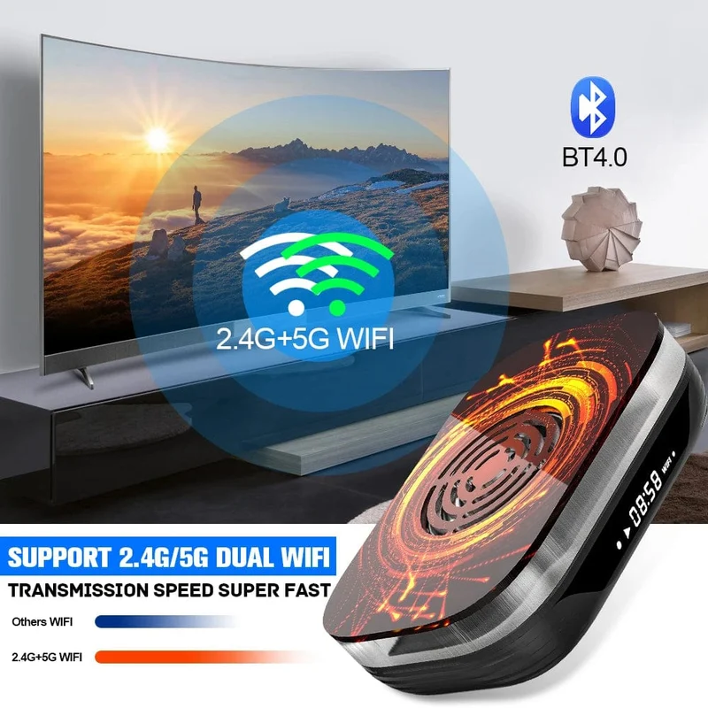 KINHANK Amlogic S905X4 Retro-Videospielkonsole Super Console X4 Plus 90000 Spiele für über 60 Emulatoren Arcade/MAME/NAOMI 4K HD TVBox