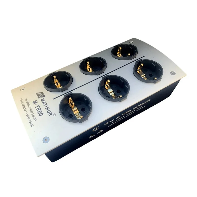 HiFi MATIHUR M-TR60 AC Power Filter Buchse Rauschunterdrückung Überlastschutz Spannungsfunktion Audioverstärker EU Steckerplatine