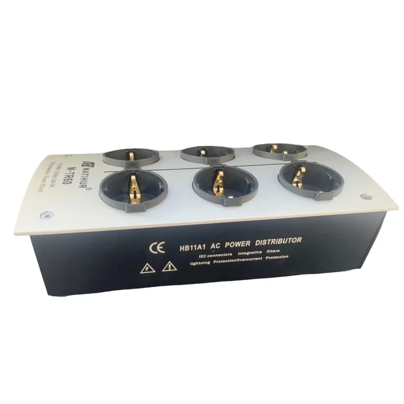 HiFi MATIHUR M-TR60 AC Power Filter Buchse Rauschunterdrückung Überlastschutz Spannungsfunktion Audioverstärker EU Steckerplatine