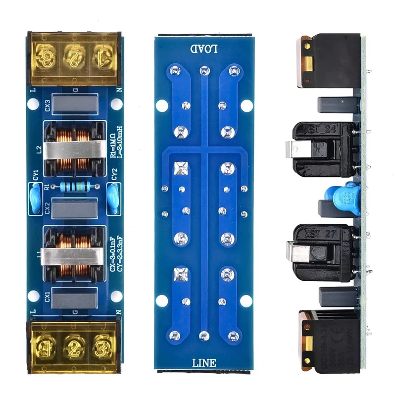 6A/25A Power Filter Board EMI Hohe Frequenz Zwei-Stufen Netzteil Tiefpass Filter Modul Power Management EMI Filter
