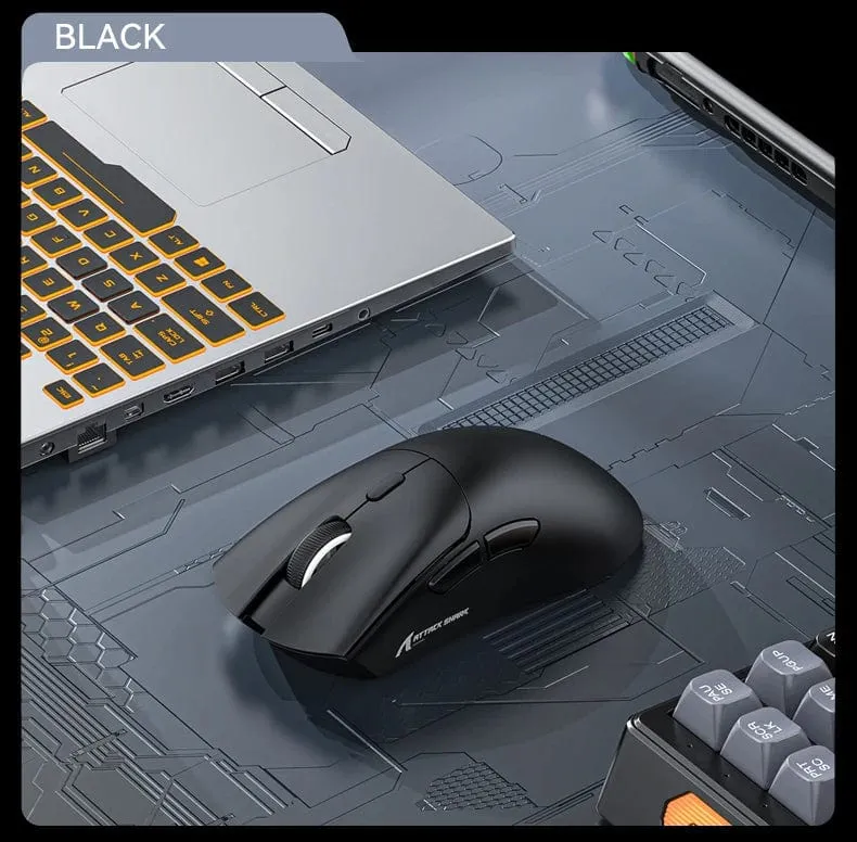 Attack Shark R1 1000Hz Bluetooth-Maus, 18000dpi, PAW3311, Tri-Mode-Verbindung, Makro-Gaming-Maus