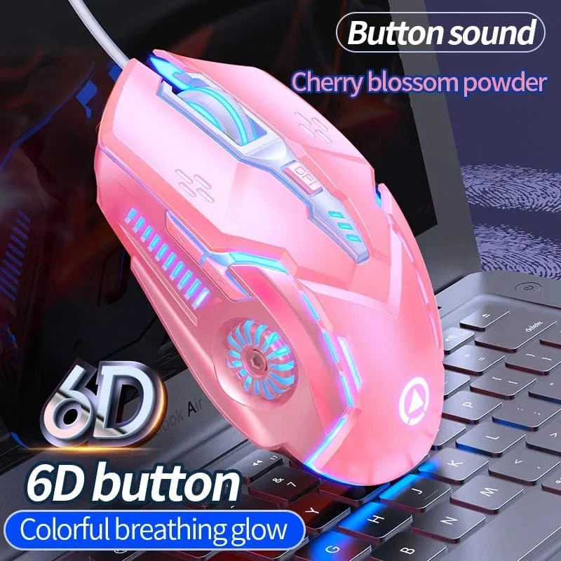 Ergonomische kabelgebundene Gaming-Maus RGB Stummschaltmause LED Hintergrundbeleuchtung 3200 dpi 6 Tasten G5 USB Mechanische Maus für PC Laptop Computer Gamer