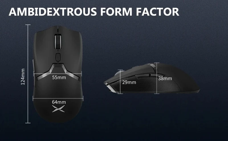 Delux M800 PRO PAW3395 Kabellose Gaming-Maus Bluetooth Tri-Mode-Verbindung 26000DPI Huano Pink Switches Makro-Mäuse für PC-Gamer