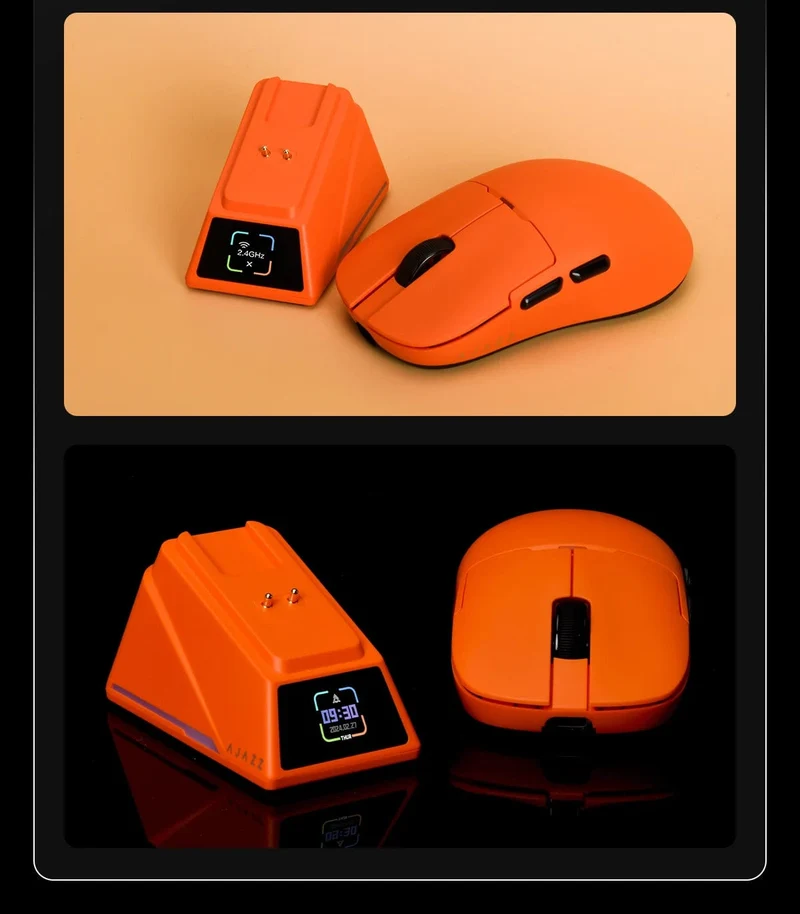 AJAZZ AJ159 APEX/AJ159PRO Kabellose Gamer-Maus mit magnetischer RGB-Ladestation, leichte AJ159P-Gaming-Maus für PC-Laptop
