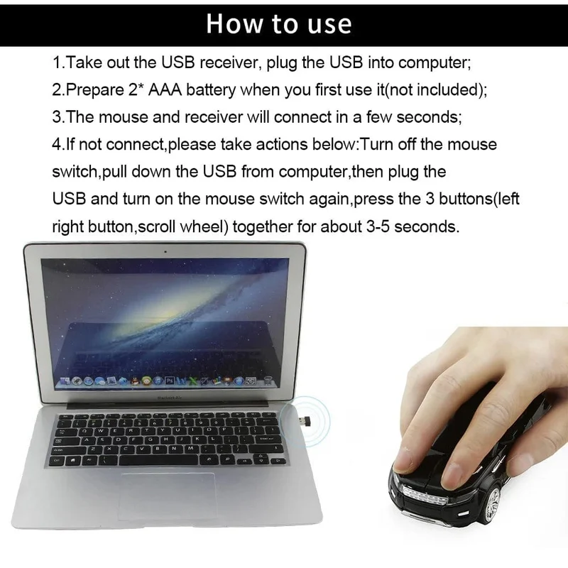 Nette ergonomische drahtlose Maus Auto 3D 1600DPI Mini Gamer Mäuse USB optische Computer Gaming Mause für PC Laptop Kind Kind Geschenk