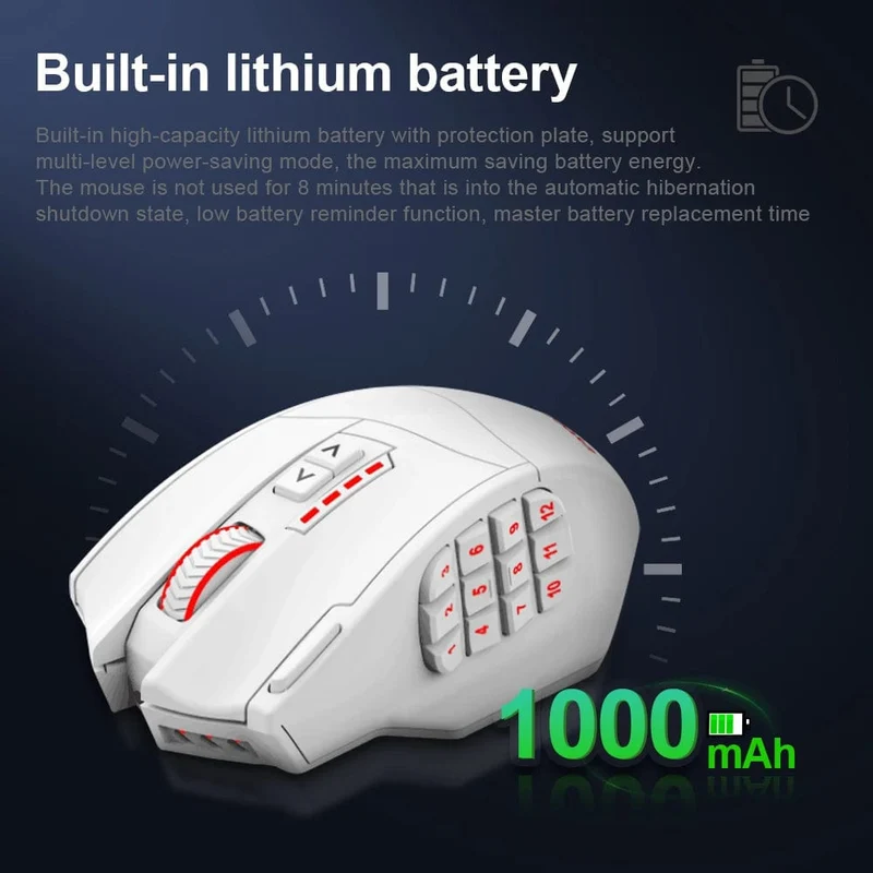 E-YOOSO X-33 RGB USB 2.4G Kabellose Gaming-Maus 16000 DPI 16 Tasten Programmierbare optische Spielmäuse für Computer PC Laptop