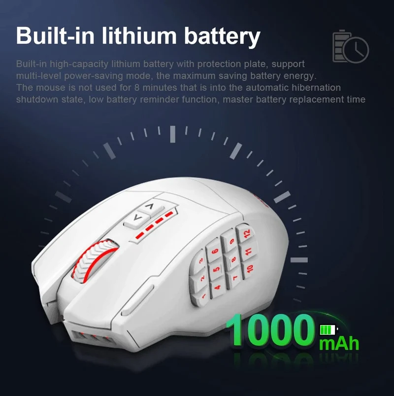E-YOOSO X-33 RGB USB 2.4G Kabellose Gaming-Maus 16000 DPI 16 Tasten Programmierbare optische Spielmäuse für Computer PC Laptop