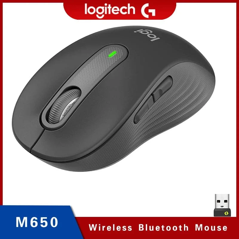 Original Logitech M650 Bluetooth Kabellose Maus Leise Klicks für PC/Mac/Multi-Device/Chromebook Büro Laptop Sensor Technologie